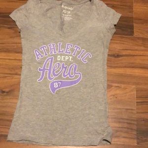 Aeropostale graphic v neck tshirt